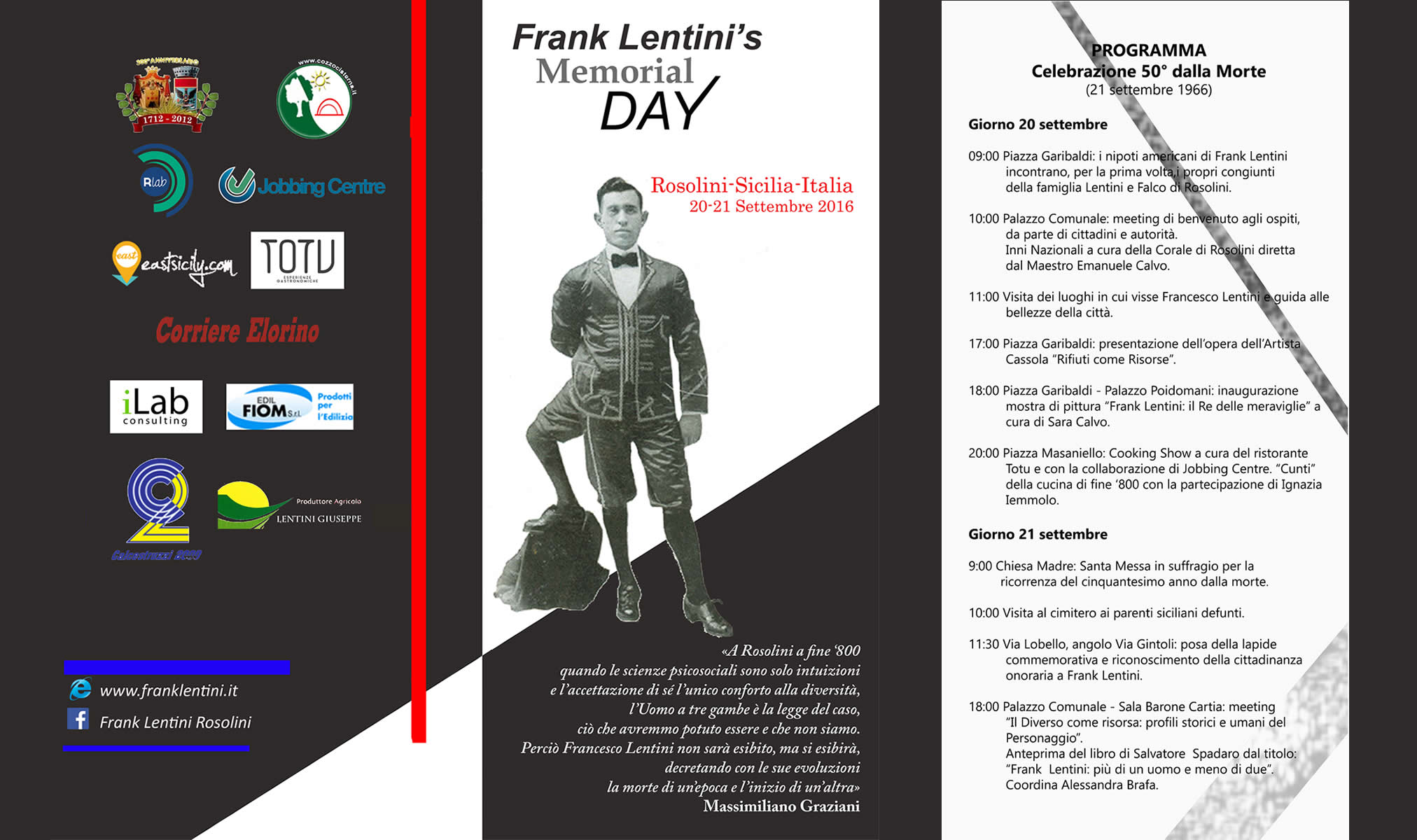 Frank Lentini events e news